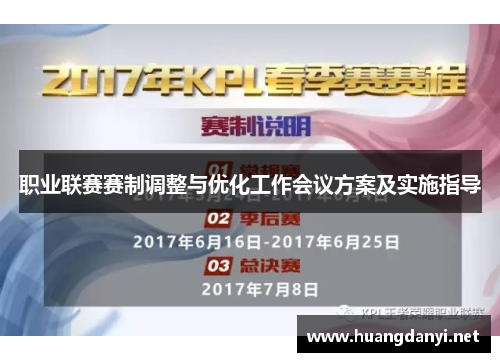 职业联赛赛制调整与优化工作会议方案及实施指导