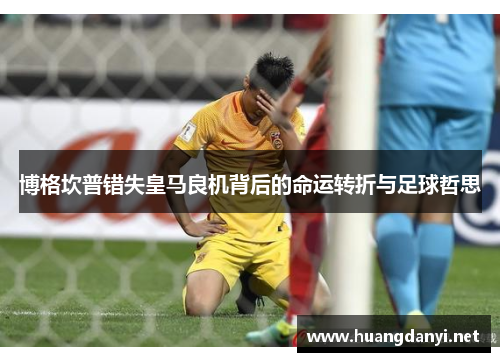 博格坎普错失皇马良机背后的命运转折与足球哲思